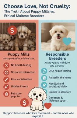Storybook Maltese Puppies For Sale compared to puppy mills