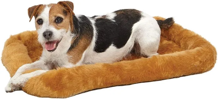 MidWest Homes for Pets Bolster crate bed, 24 in; Cinnamon