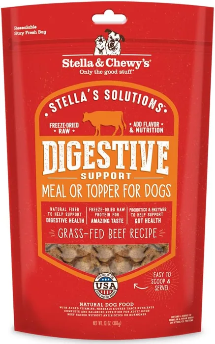 Stella & Chewy's Digestive Boost beef morsels, Stella's Solutions Digestive Boost; Grass-Fed Beef; 13 oz