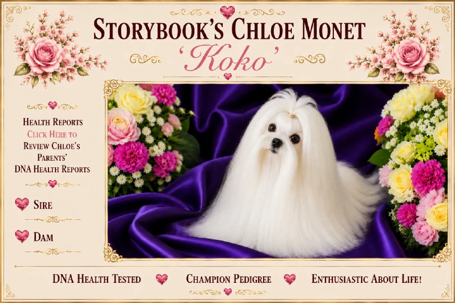 Koko in the original Storybook portrait presentation